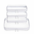 Clear Hard Shell Zipper Case (M+3S) (White)