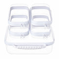 Clear Hard Shell Zipper Case (Handle L + 4S)