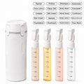 PIQOLA 4-in-1 Travel Dispenser Bottle Set (30ml ×4) | Leak-Proof TSA Approved Refillable Toiletry Container for Shampoo & Lotion