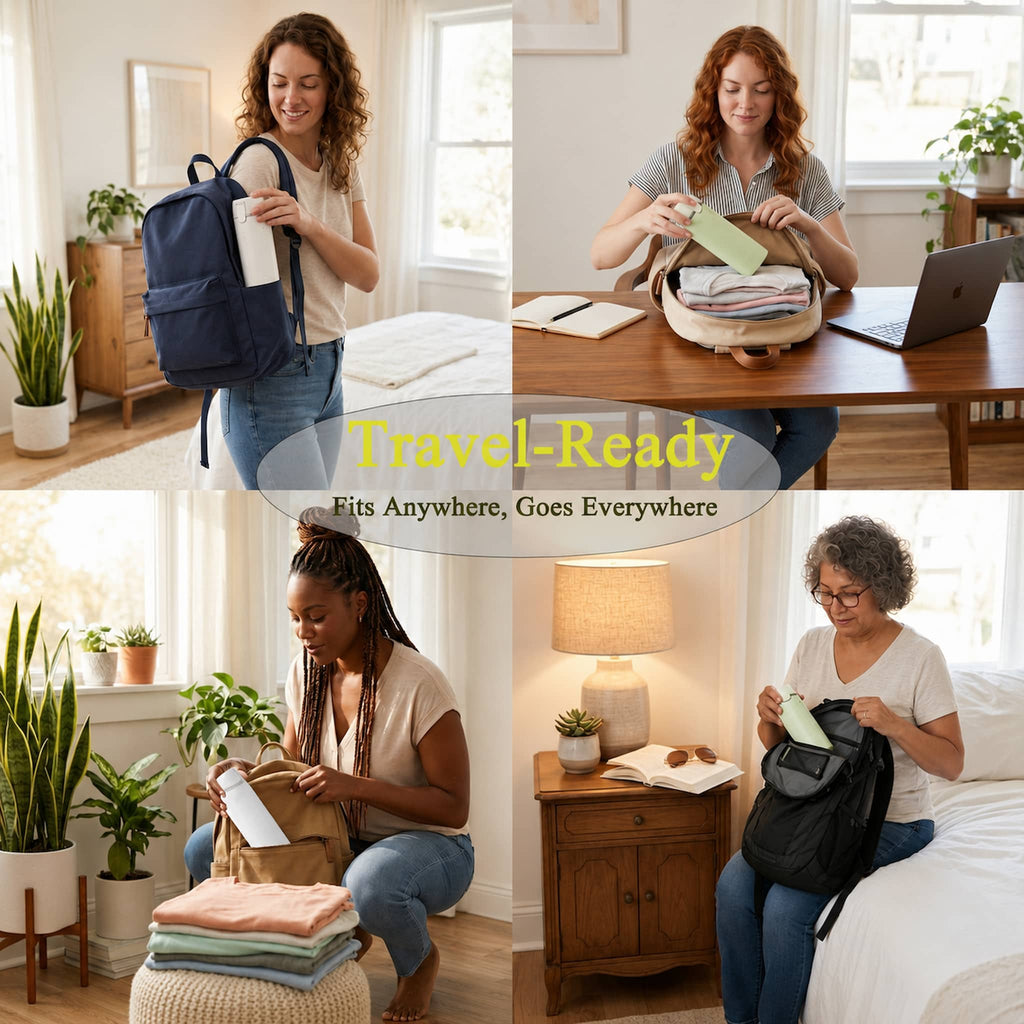 Travel dispenser packed in a bag